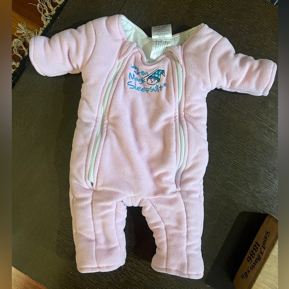 Magic Merlin Sleepsuit Pink size small 3-6 months